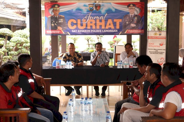 Polres Lamongan Gelar Jumat Curhat Bahas Maraknya Order Fiktif dan Keamanan Pengiriman